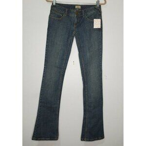 NEW Free People 25 Bootcut Jean Cotton Blend Boho Western Faded Wash Medium